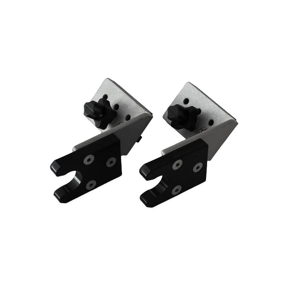 View of boating_accessories Deluxe 45-degree storage clips for Lund rail available at EZOKO Fishing