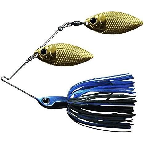 View of Spinnerbaits Deps B Custom Double Willow Spinnerbait 1/2oz Blue Black available at EZOKO Fishing