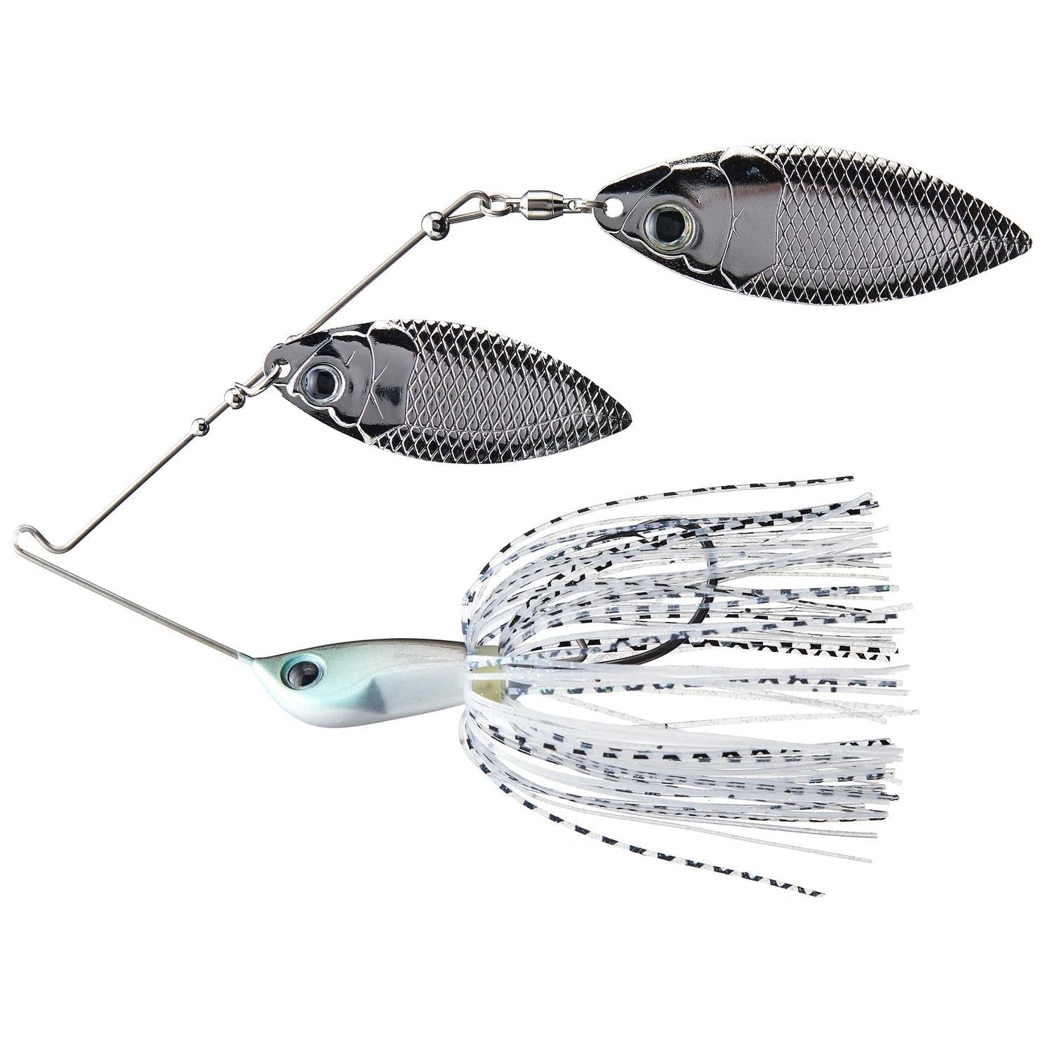 View of Spinnerbaits Deps B Custom Double Willow Spinnerbait 3/8oz Green Crystal available at EZOKO Fishing