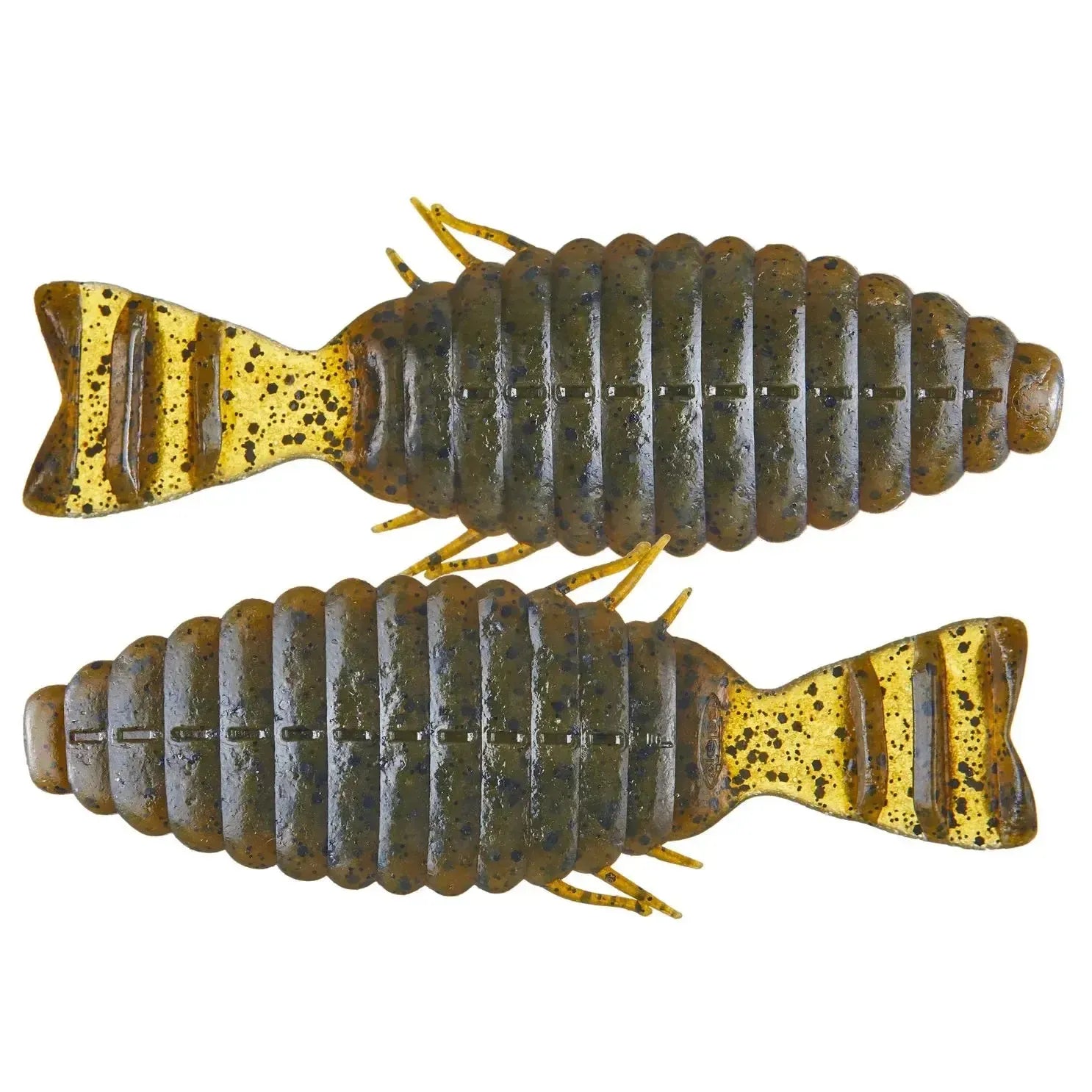 View of Softbaits Deps Bull Flat Creature Bait 3.8" Green Pumpkin available at EZOKO Fishing