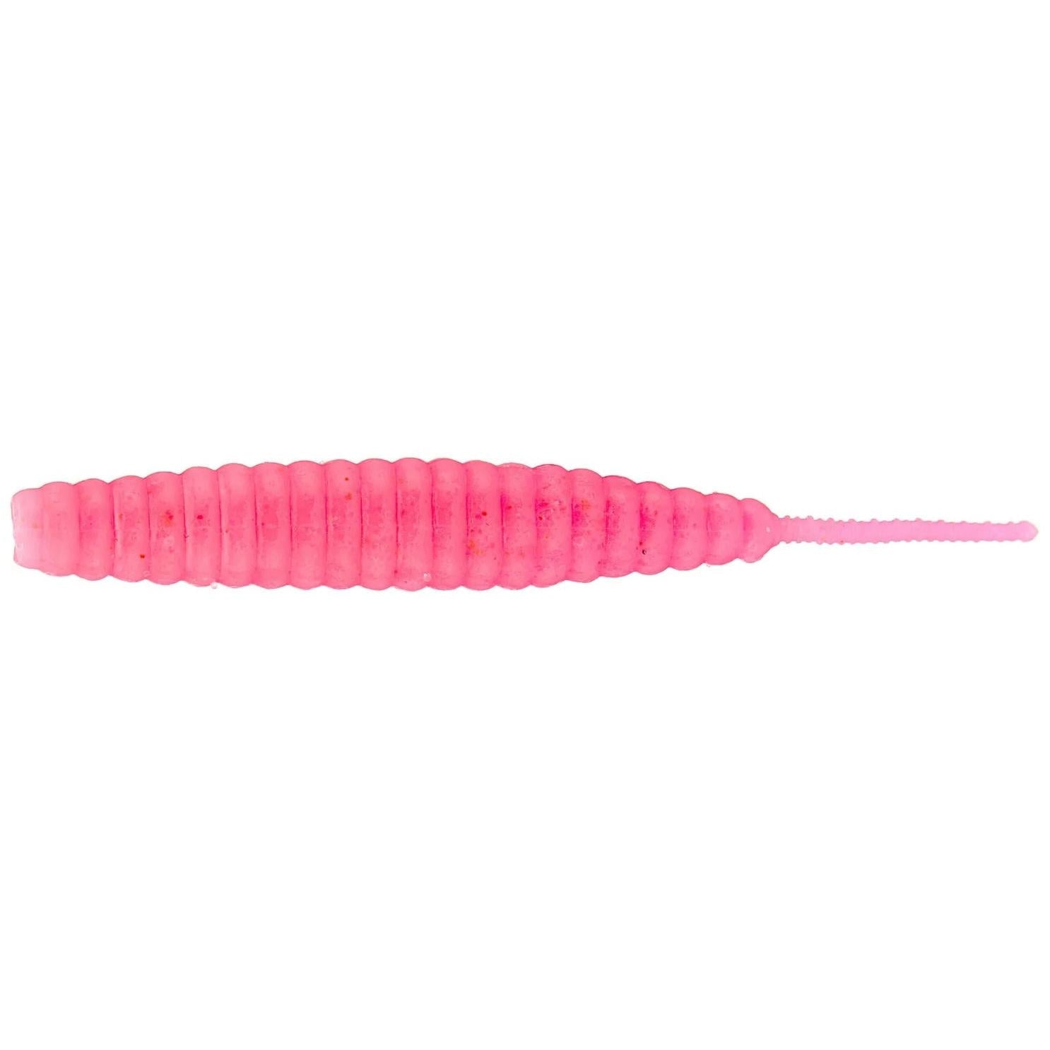 View of Softbaits Deps Deathadder Straight Tail Worm 3" Bubblegum Pink available at EZOKO Fishing