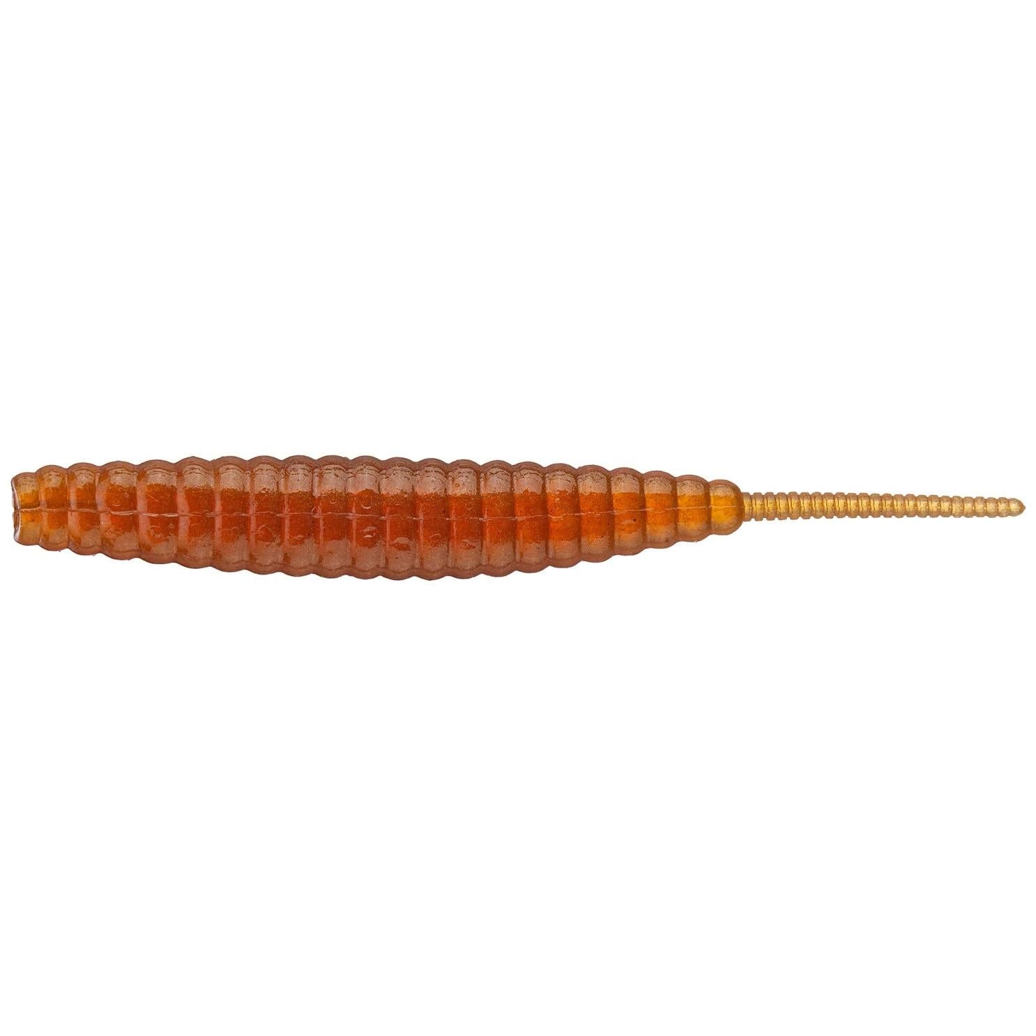 View of Softbaits Deps Deathadder Straight Tail Worm 5" Amber Shad available at EZOKO Fishing