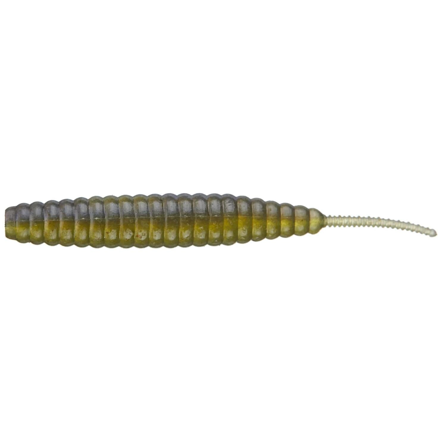 View of Softbaits Deps Deathadder Straight Tail Worm 5" Watermelon Pro Blue available at EZOKO Fishing