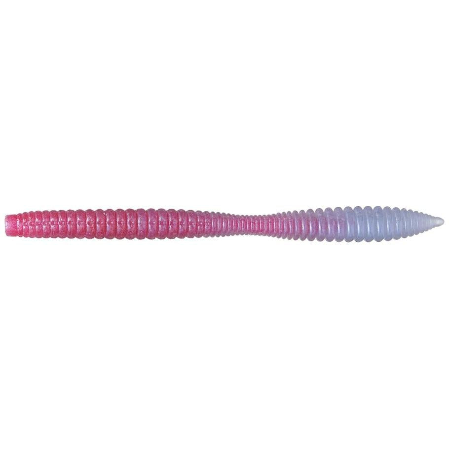 View of Softbaits Deps Rebound Stick Worm 5" Natural Pro Blue available at EZOKO Fishing