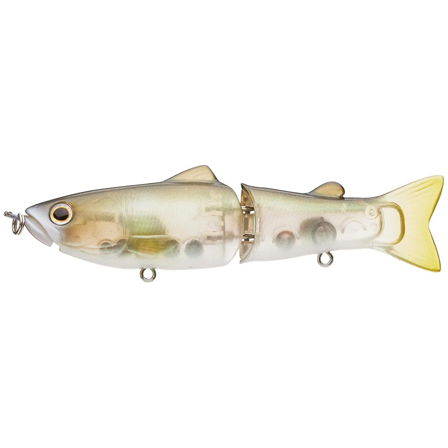 View of Swimbaits Deps Slide Swimmer 115 Glide Bait Ghost Ayu available at EZOKO Fishing
