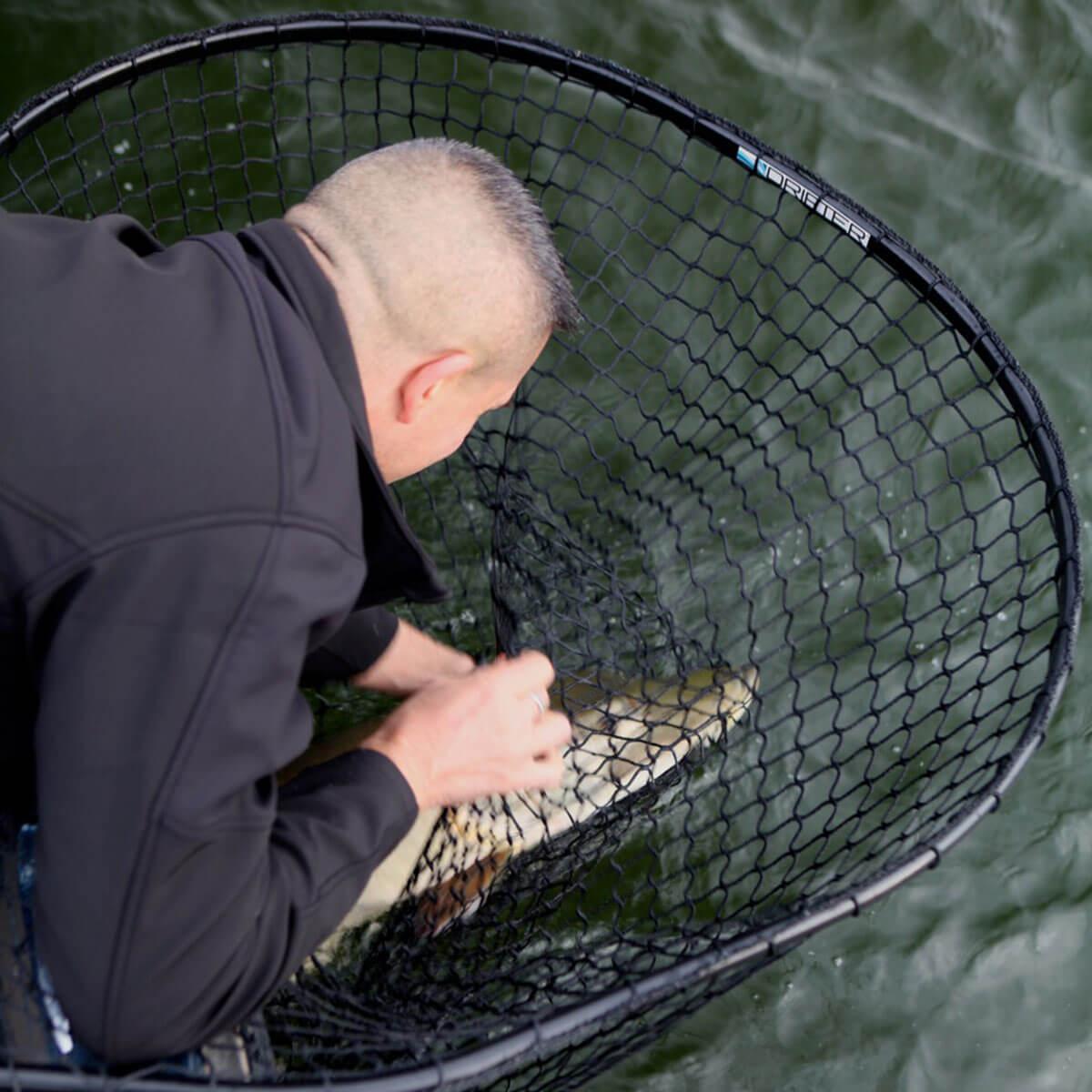 View of Nets Drifter Predator Series® XXL Musky Nets available at EZOKO Pike and Musky Shop