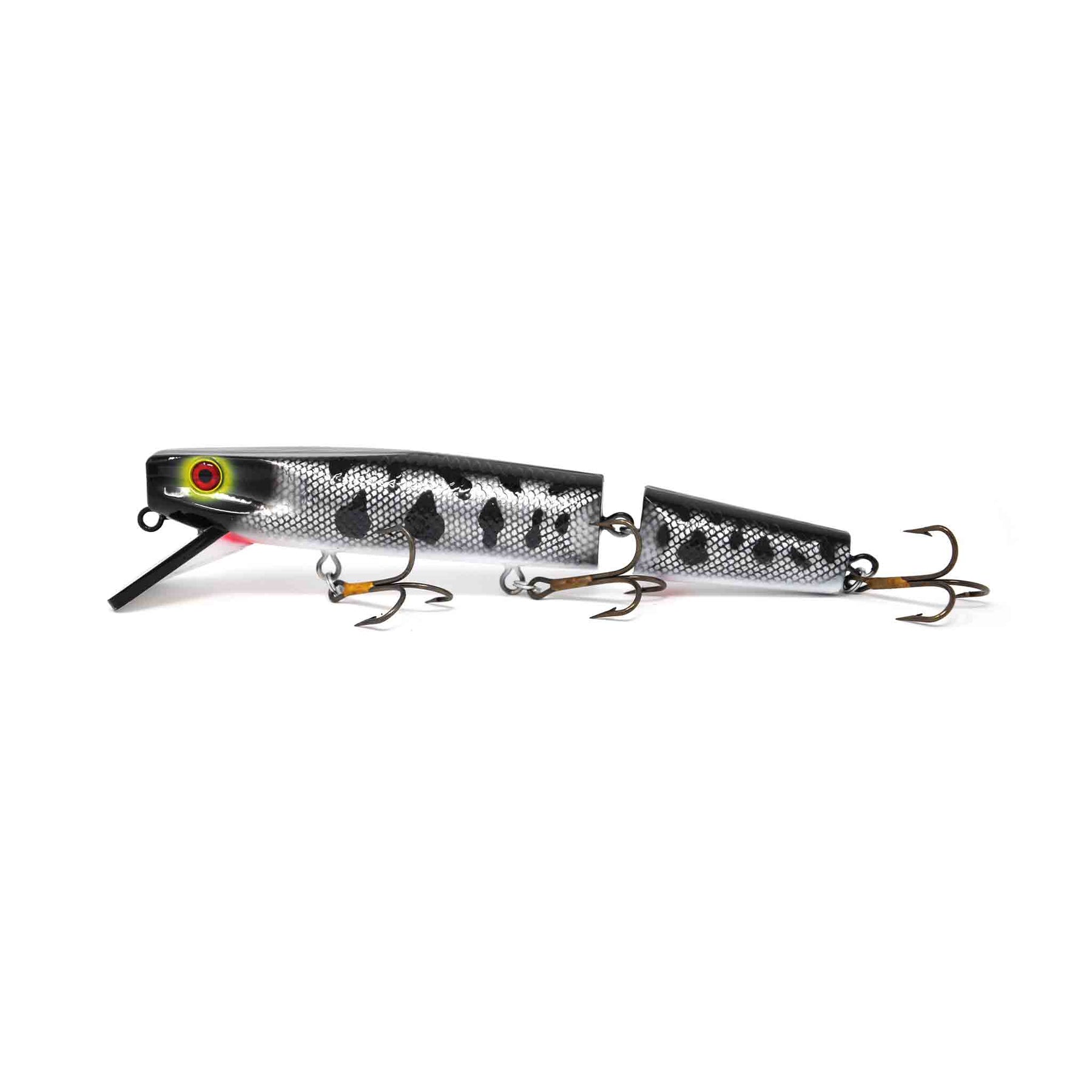 View of Crankbaits Drifter Tackle Muskie Stalker 10'' Jointed Black Sucker available at EZOKO Pike and Musky Shop