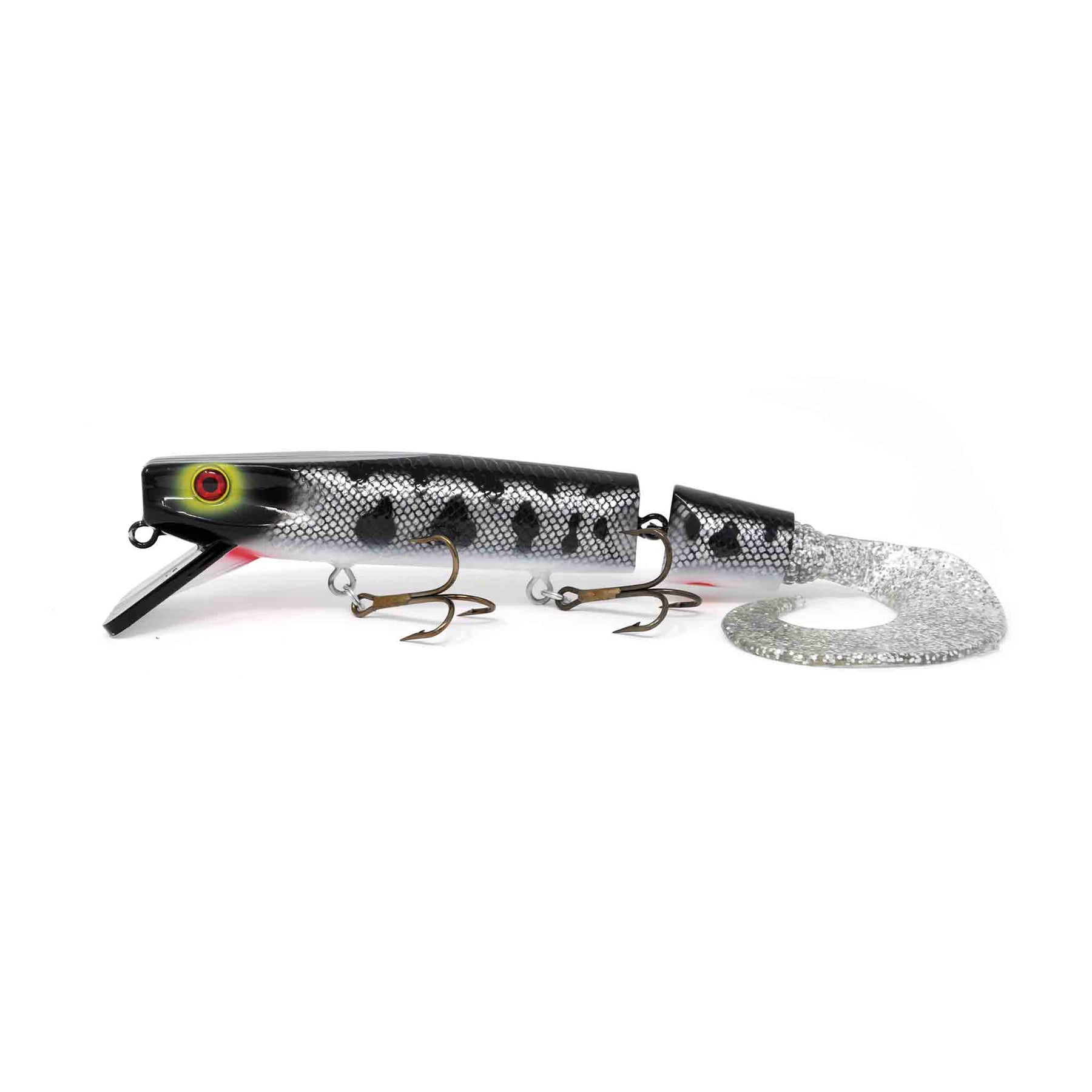 View of Crankbaits Drifter Tackle Muskie Super Stalker 12'' Jointed Crankbait Black Sucker available at EZOKO Fishing