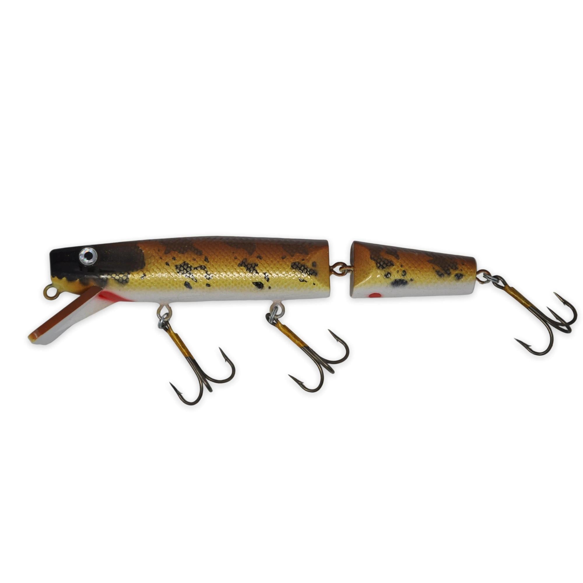 View of Crankbaits Drifter Tackle Muskie Super Stalker 9'' Jointed Crankbait Natural Walleye available at EZOKO Fishing