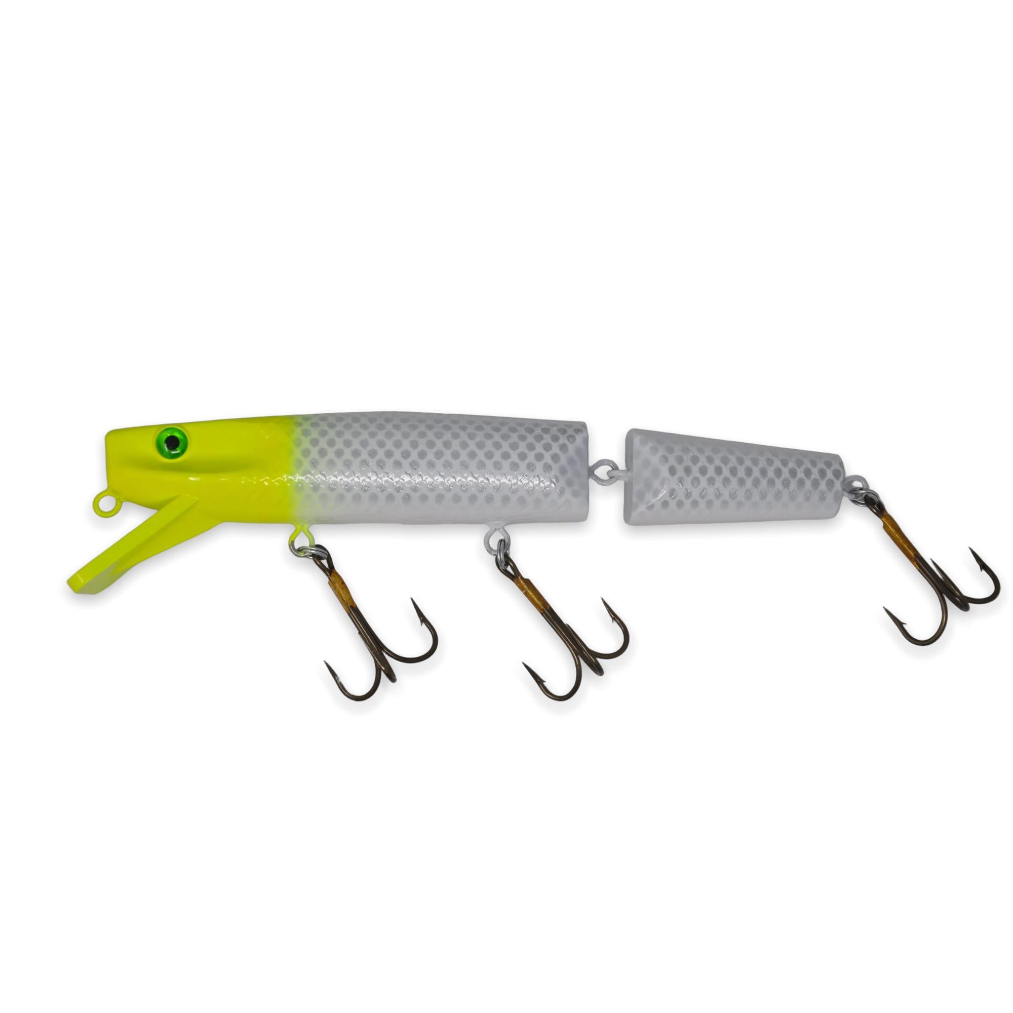 View of Crankbaits Drifter Tackle Muskie Super Stalker 9'' Jointed Crankbait Lemon Head available at EZOKO Fishing
