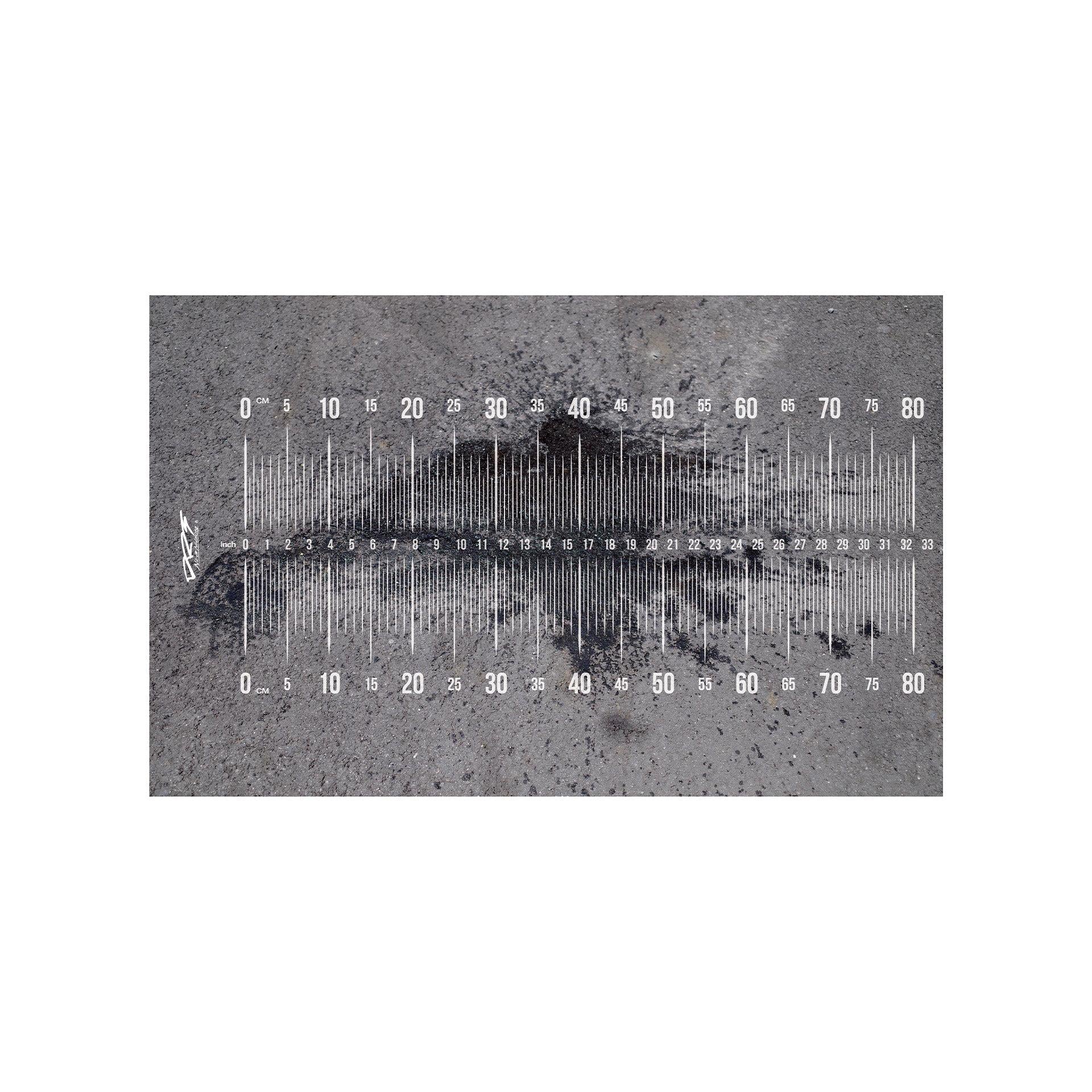 View of DRT Inc. Black Out Measure Sheet Asphalt available at EZOKO Fishing