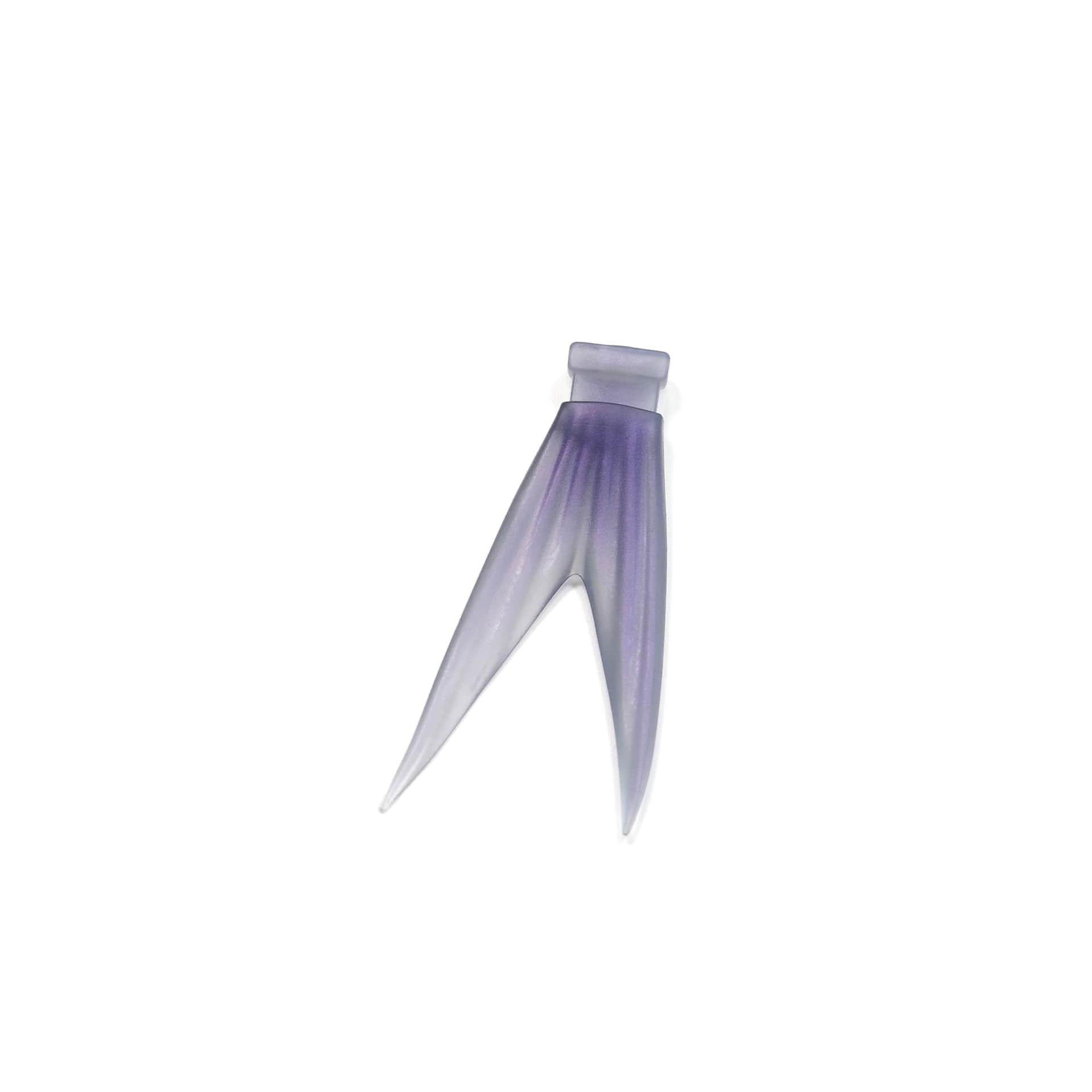 View of DRT Klash9 V-Tail Extra Tail Mist Purple available at EZOKO Pike and Musky Shop