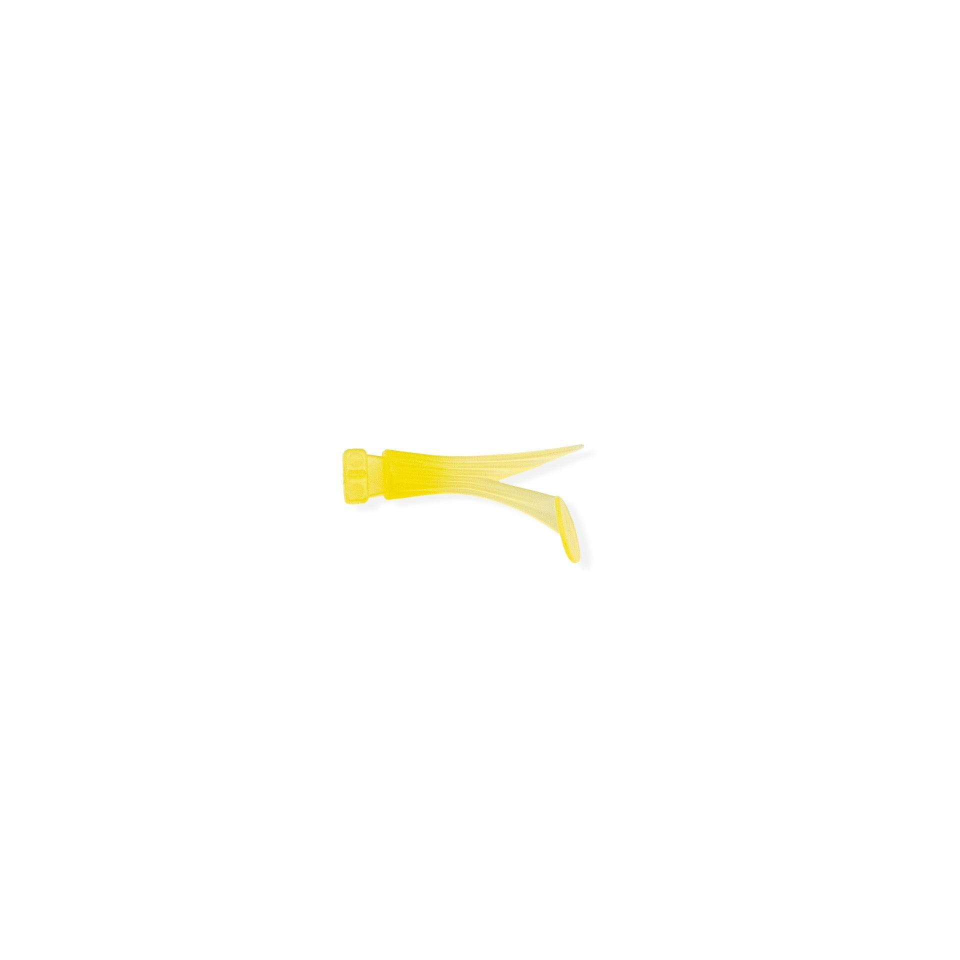 View of DRT Tiny Klash Cramp Tail Yellow available at EZOKO Fishing