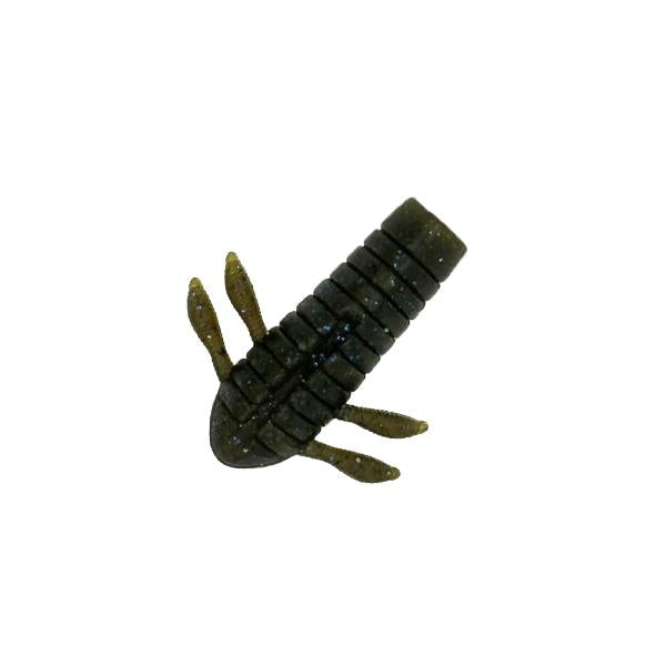 View of Dstyle Mushiemon 1.4" Green Pumpkin Blue Flake & Pepper available at EZOKO Fishing