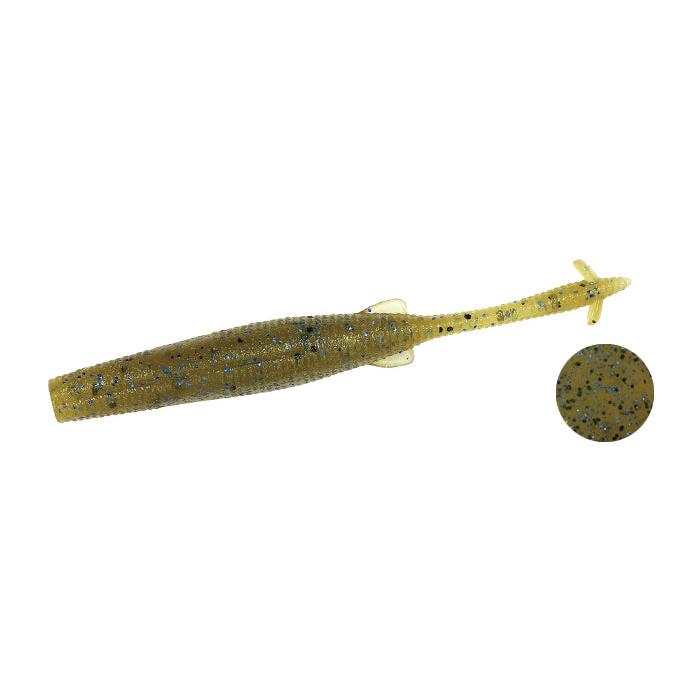 View of DUO Realis Finder Shad Green Pumpkin Blue Flake available at EZOKO Pike and Musky Shop