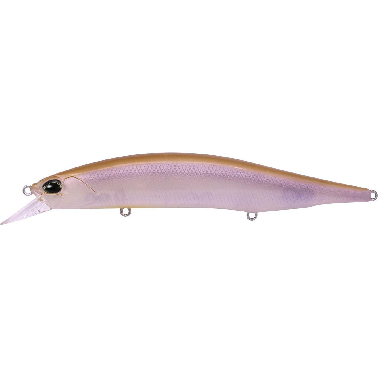 View of DUO Realis Jerkbait 130SP Ghost Wakasagi available at EZOKO Pike and Musky Shop