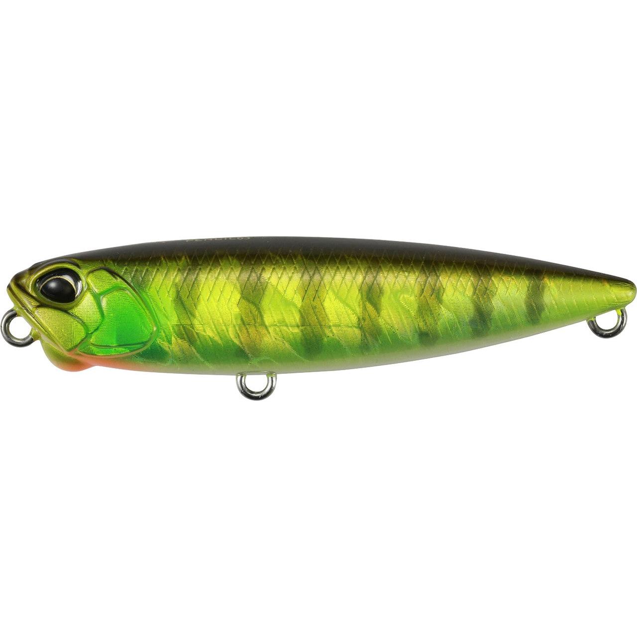 View of DUO Realis Pencil 65 Chartreuse Gill Halo available at EZOKO Pike and Musky Shop