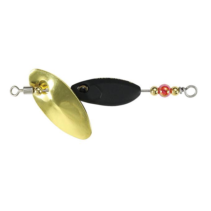 View of DUO Realis Spearhead Ryuki Spinner 1/8 oz Matte Black available at EZOKO Pike and Musky Shop