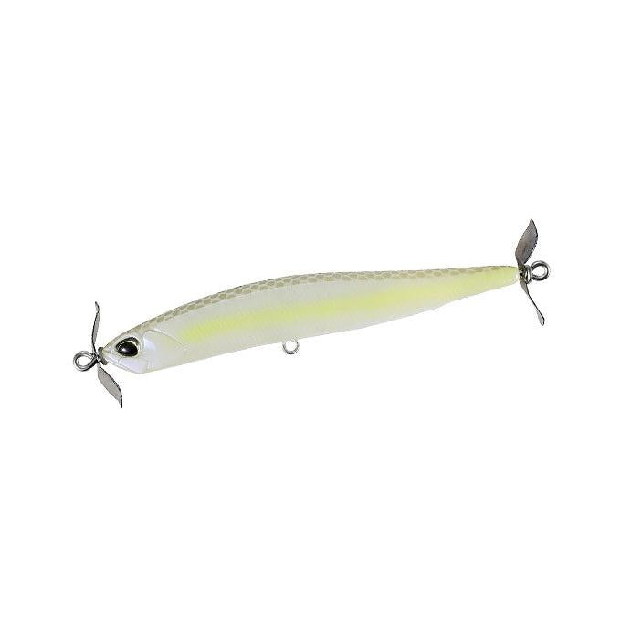 View of DUO Realis Spinbait 100 Chartreuse Shad available at EZOKO Fishing