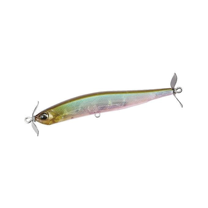 View of DUO Realis Spinbait 100 Ghost Minnow available at EZOKO Fishing