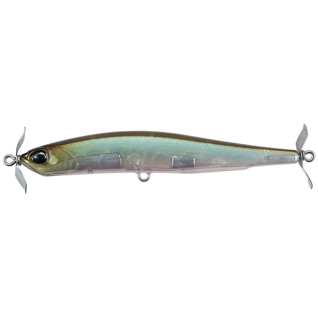 View of DUO Realis Spinbait 70 Ghost Minnow available at EZOKO Fishing
