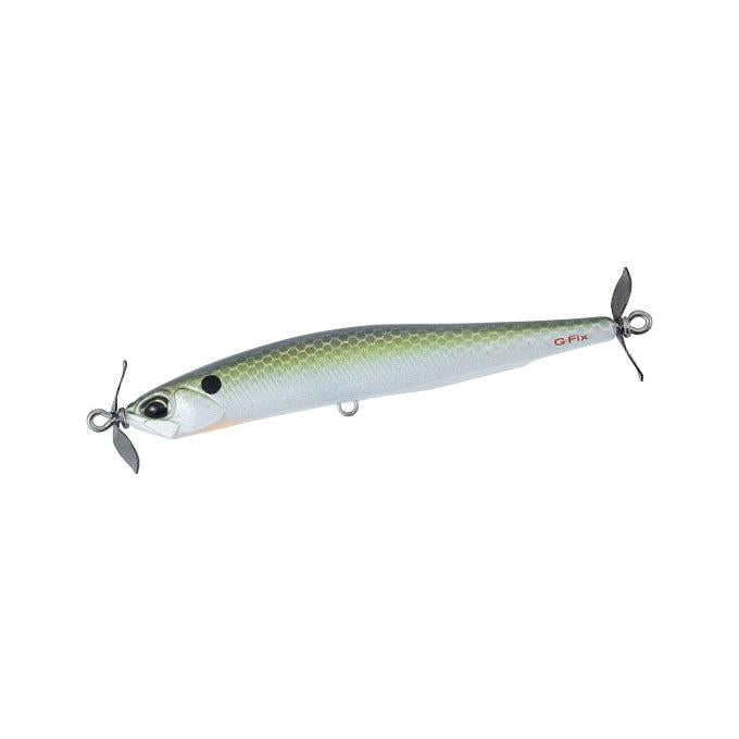 View of DUO Realis Spinbait 80 G-Fix American Shad available at EZOKO Pike and Musky Shop