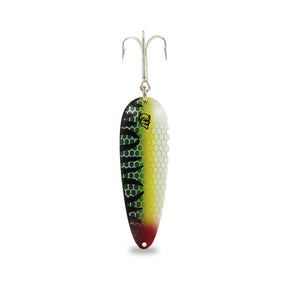View of Jigs-Spoons Eppinger Dardevle 1oz Spoon Black Perch available at EZOKO Pike and Musky Shop