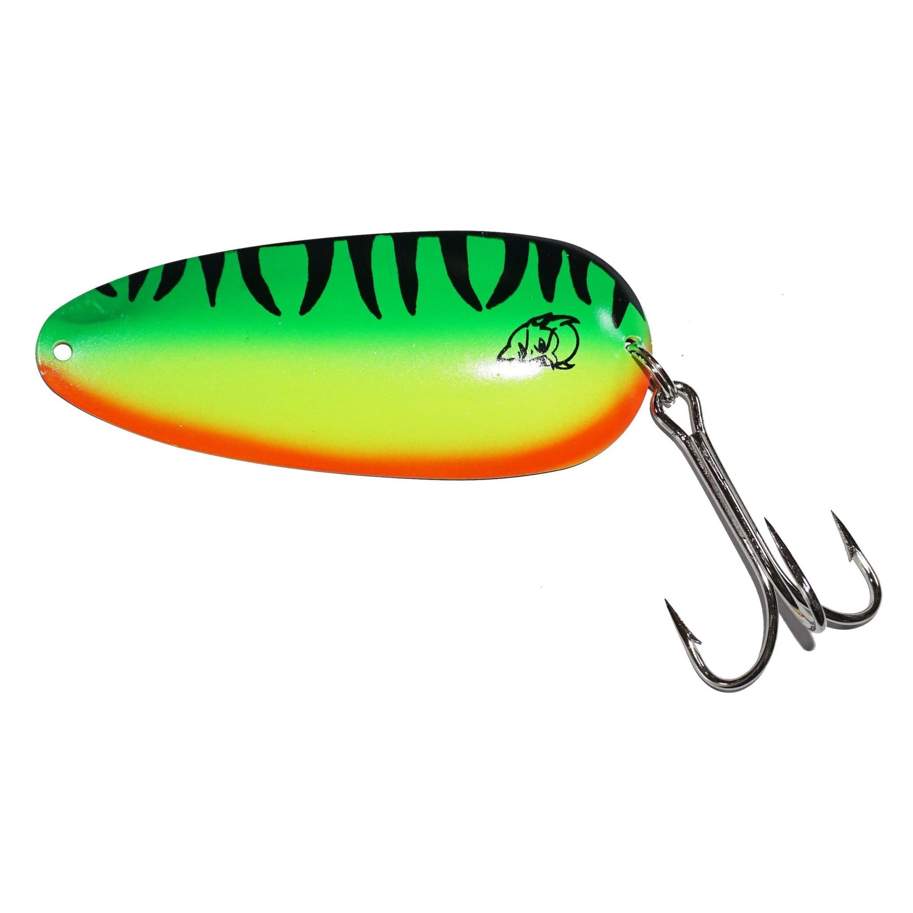 View of Jigs-Spoons Eppinger Huskie Devle 3 1/4oz Spoon Fire Tiger available at EZOKO Pike and Musky Shop