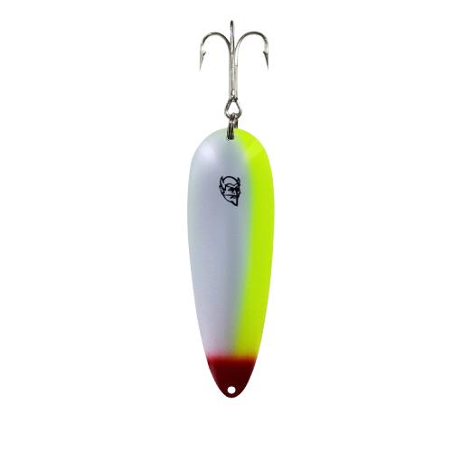 View of Jigs-Spoons Eppinger Huskie Devle 3 1/4oz Spoon Pearl Clown available at EZOKO Fishing