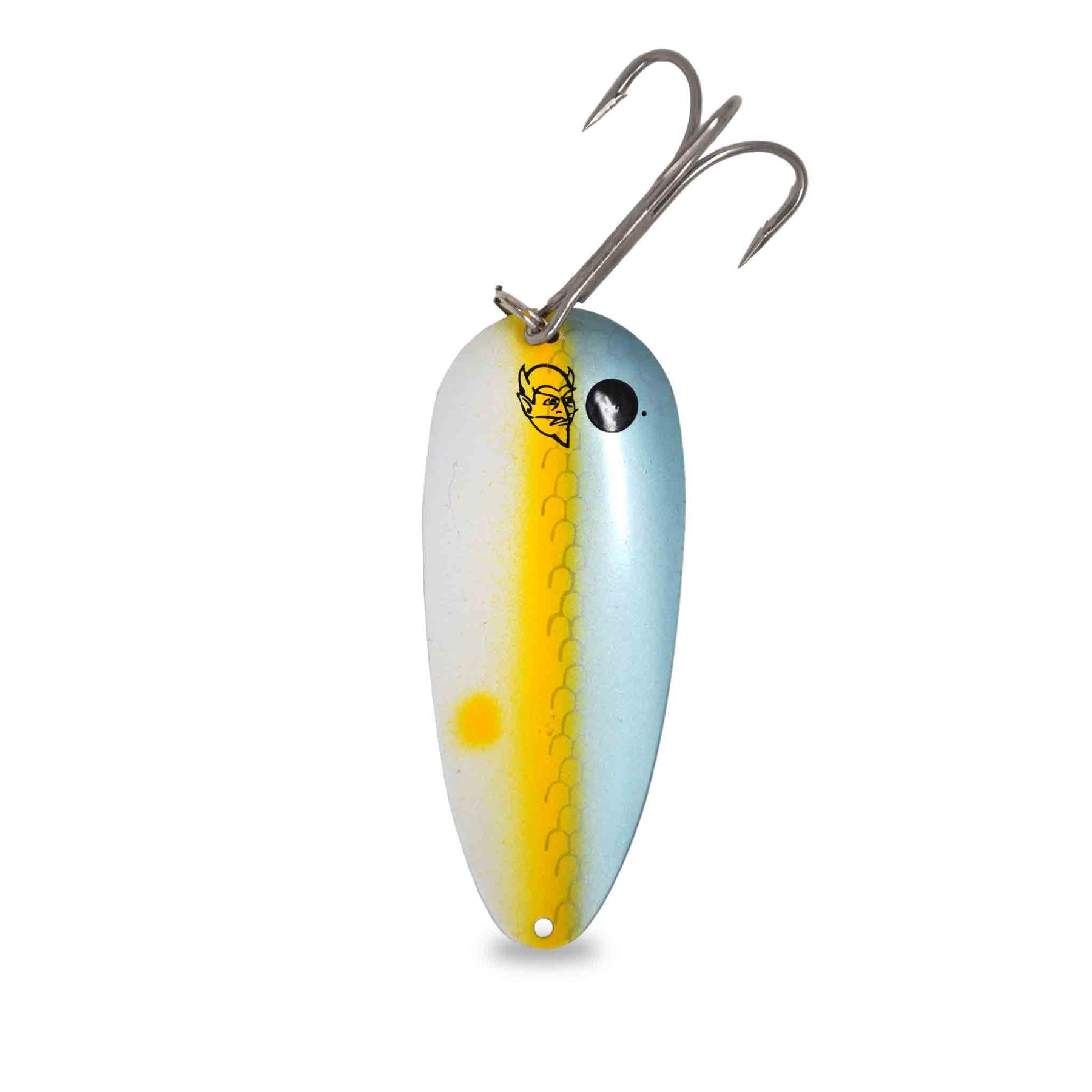 View of Jigs-Spoons Eppinger Huskie Junior 2oz Spoon Hot Shad available at EZOKO Pike and Musky Shop