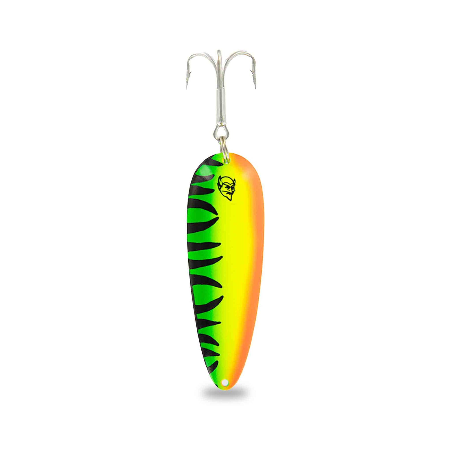 View of Jigs-Spoons Eppinger Troll Devle Spoon Fire Tiger available at EZOKO Pike and Musky Shop