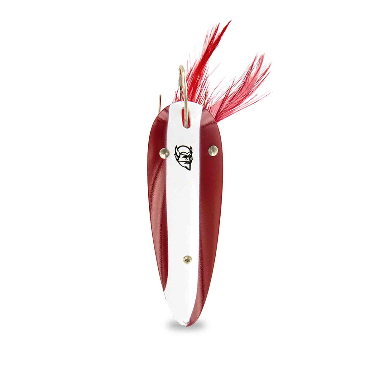 View of Jigs-Spoons Eppinger Weedless Dardevle 1oz Spoon Red/White Stripe available at EZOKO Pike and Musky Shop