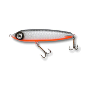 View of Jerk-Glide_Baits ERC Hell Hound 8'' Glide Bait Hot White Fish available at EZOKO Fishing