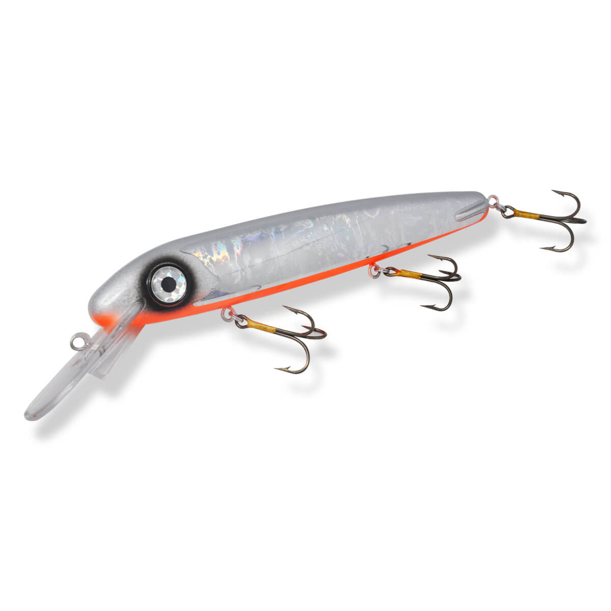 View of Crankbaits ERC Triple D 12'' Suspending Crankbait Big Flash Hot Whitefish available at EZOKO Pike and Musky Shop