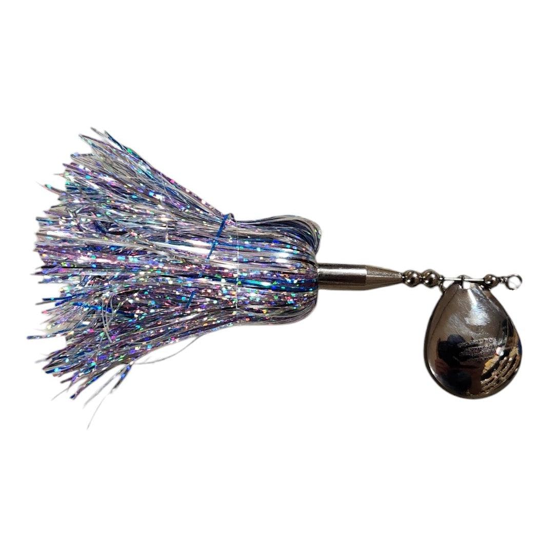 View of Bucktails Esox Assault Single 6 Bucktail Shimmer Shad available at EZOKO Pike and Musky Shop