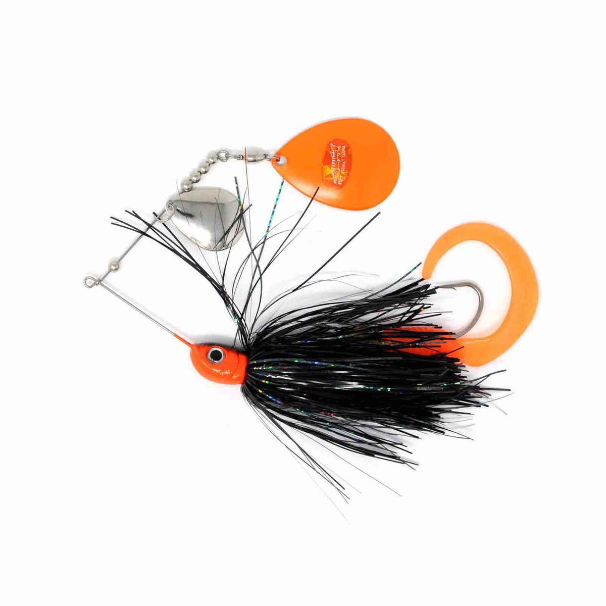 View of Spinnerbaits Esox Assault Spinnerbait Colorado 1oz Black / Orange available at EZOKO Pike and Musky Shop