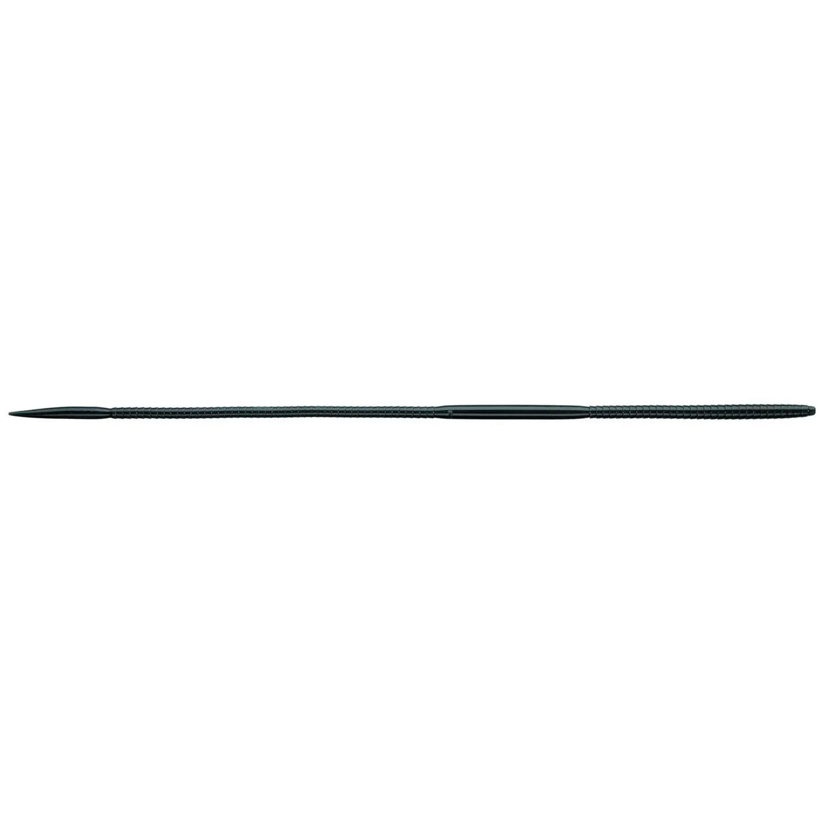 View of Worm Evergreen Bow Worm Noodel 12 in. Solid Black available at EZOKO Fishing