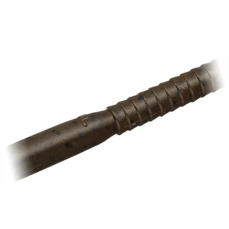 View of Worm Evergreen Bow Worm Noodel 8 in. Green Pumpkin Black Flake available at EZOKO Fishing
