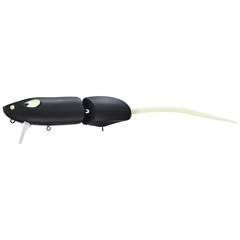View of Topwater Evergreen Combat Rat Topwater Matte Black available at EZOKO Fishing