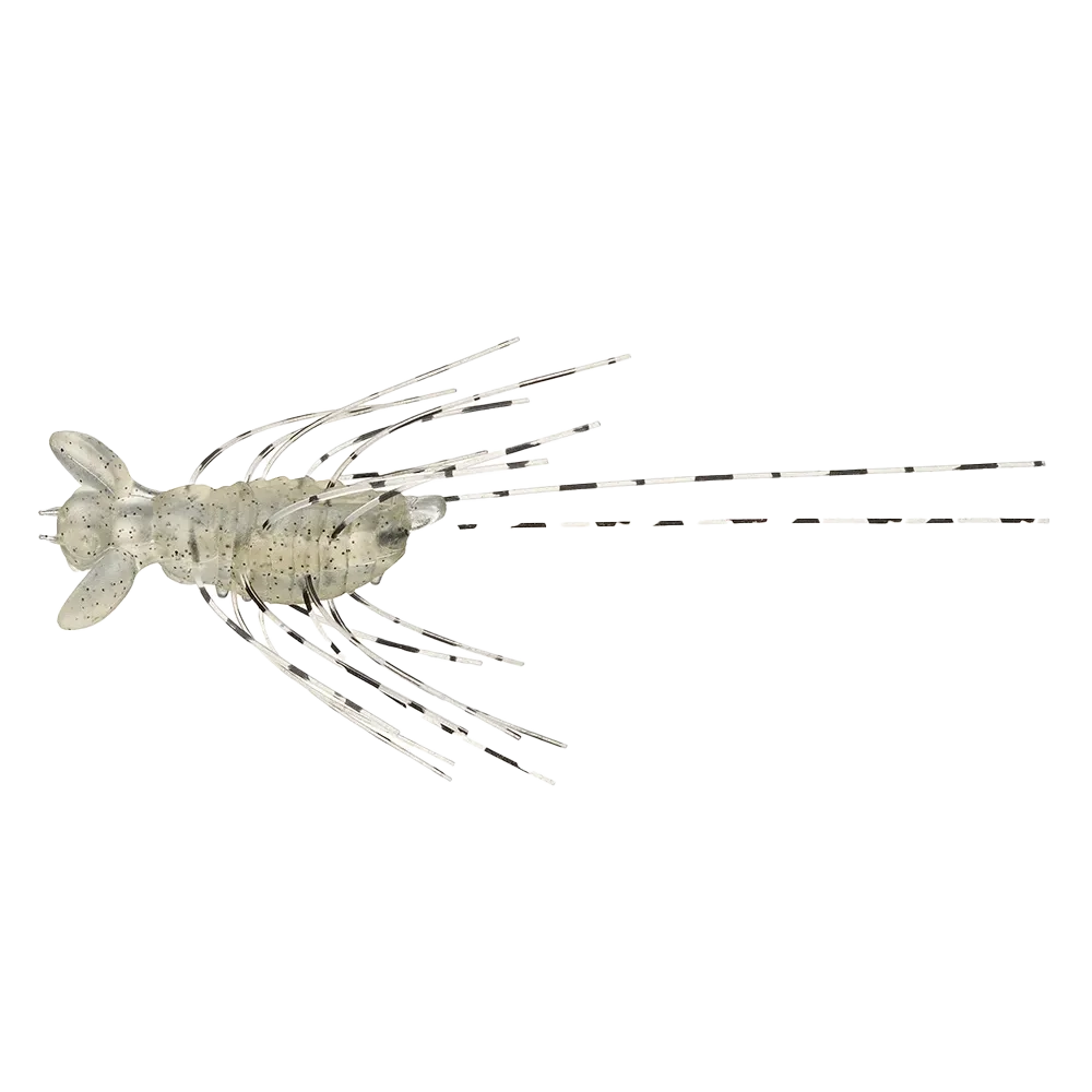 View of Evergreen Flutter Gizmo Dice Moebi Shrimp available at EZOKO Fishing