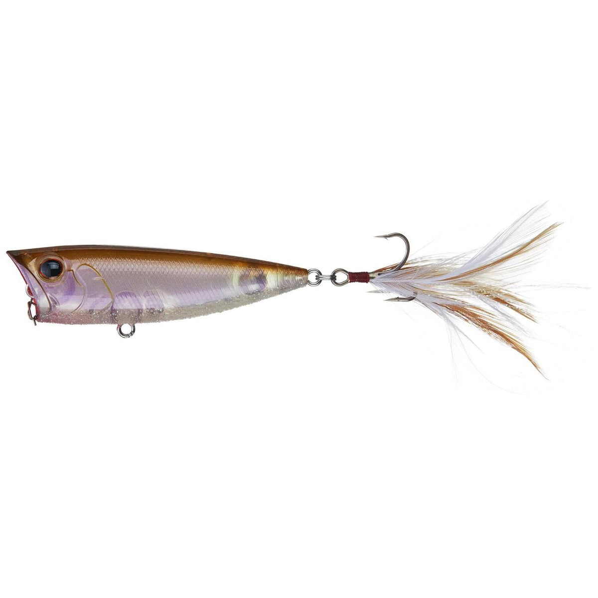 View of Topwater Evergreen Ob Popper Flash Wakasagi available at EZOKO Fishing