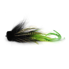 View of Flies Ezekiel Ezee Buford Fly Black / Chartreuse available at EZOKO Fishing