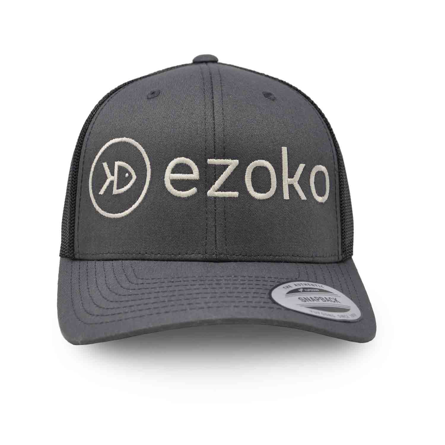 Ezoko Classics YUPOONG Retro Trucker cap Charcoal / Black Normal Grey Hats