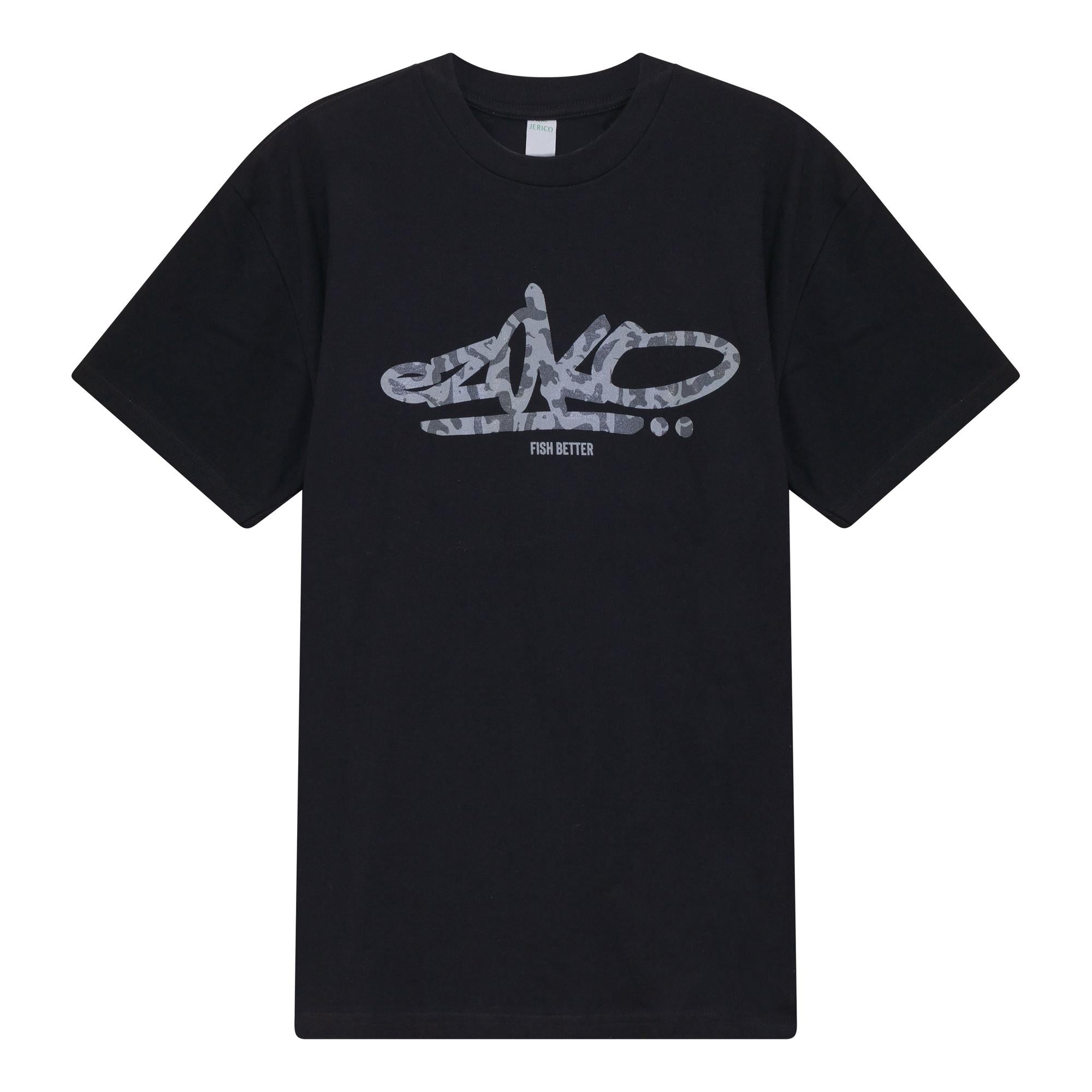 View of T-Shirts EZOKO Fish Better Graff T-Shirt Black Small available at EZOKO Fishing