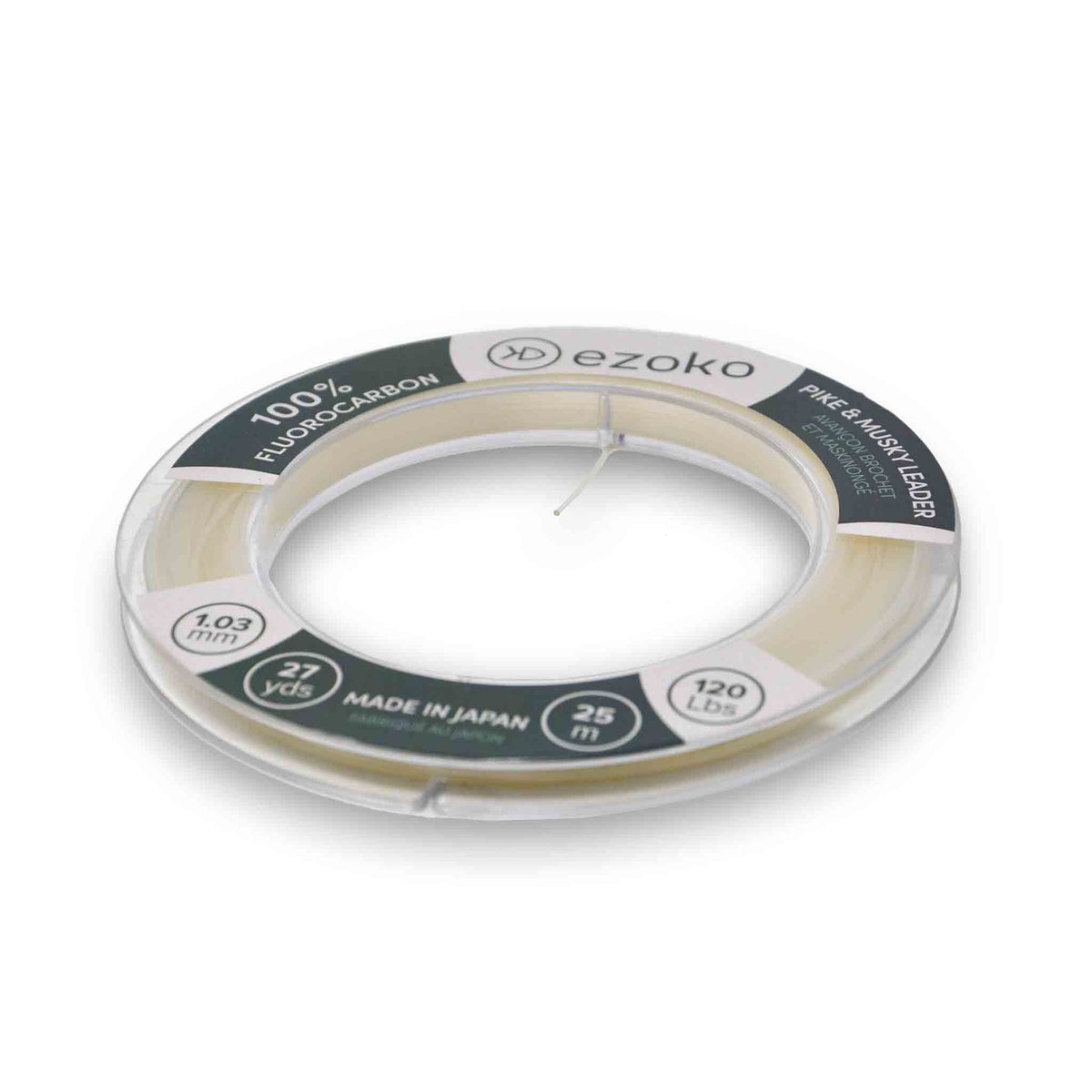 Ezoko Fluorocarbon Leader - 120Lbs Fluorocarbon-Wire