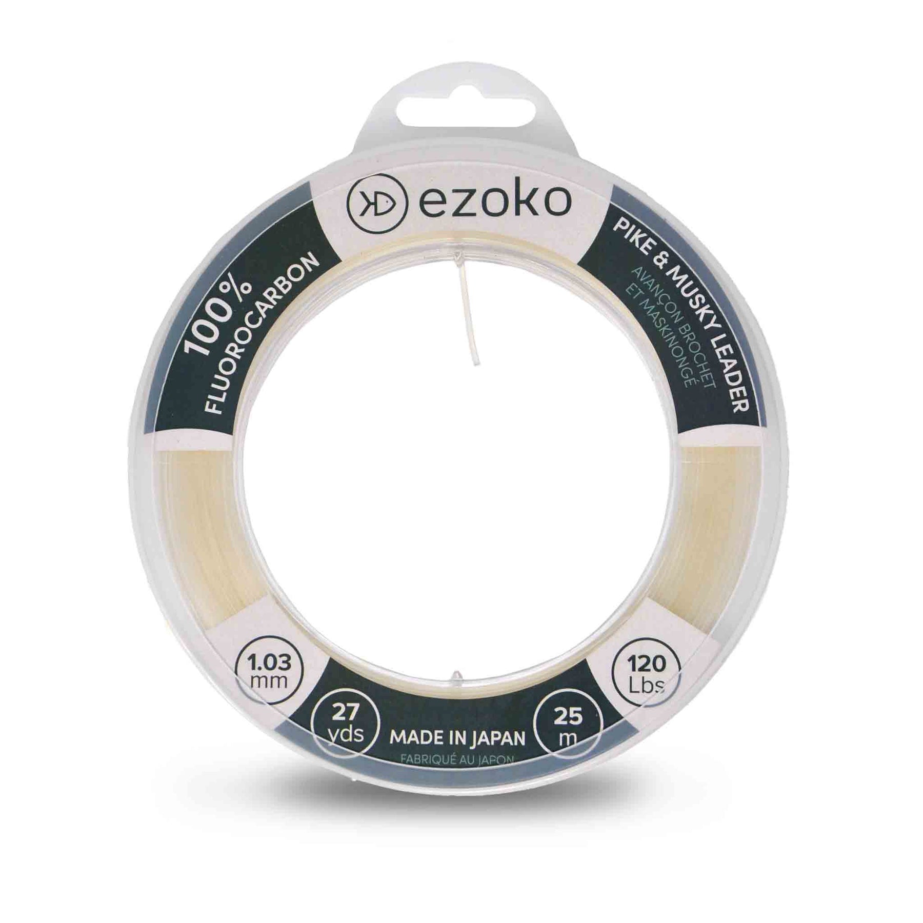 Ezoko Fluorocarbon Leader - 120Lbs Fluorocarbon-Wire