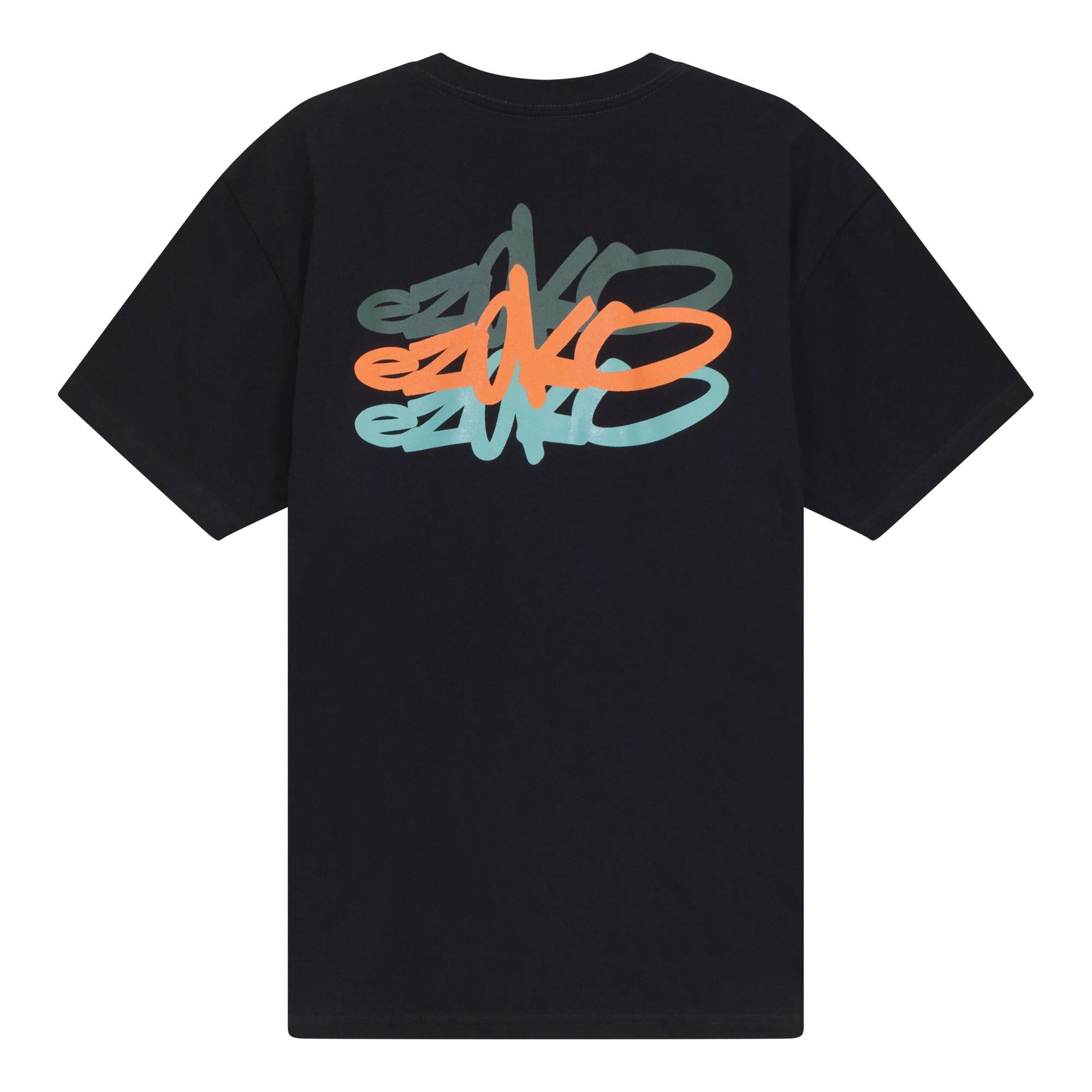 View of EZOKO Trilogy Graff T-Shirt Black Small available at EZOKO Fishing