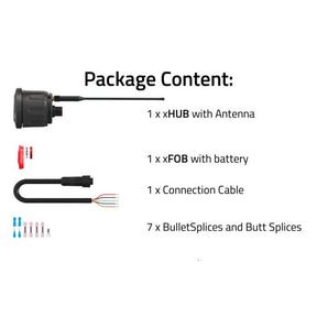 View of boating_accessories Fell Marine MOB+ Basepack Multifob Wireless Kill Switch available at EZOKO Pike and Musky Shop