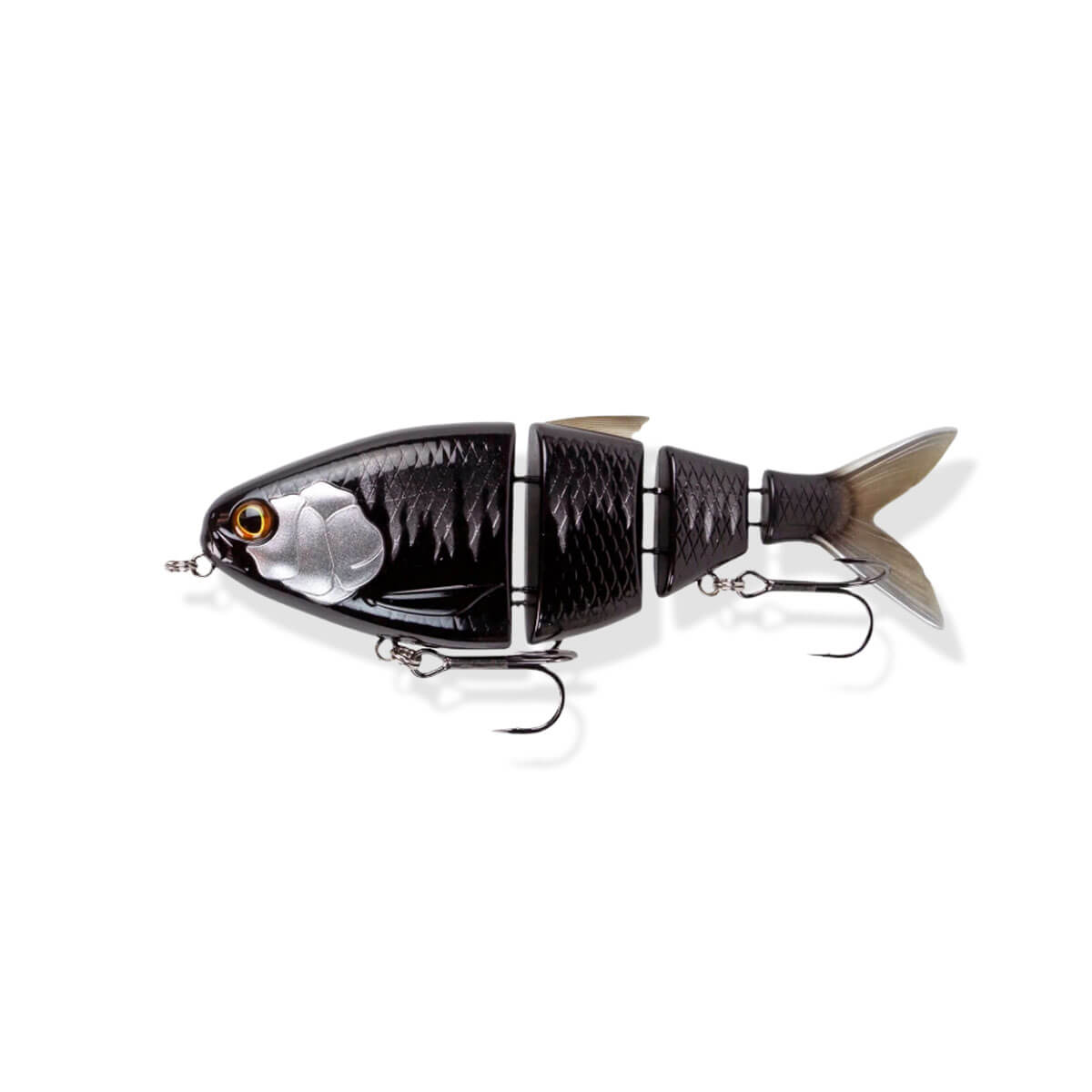 View of Hard Swimbaits FishLab BBZ Bio Shad Gizzard 6" Black/Silver available at EZOKO Pike and Musky Shop