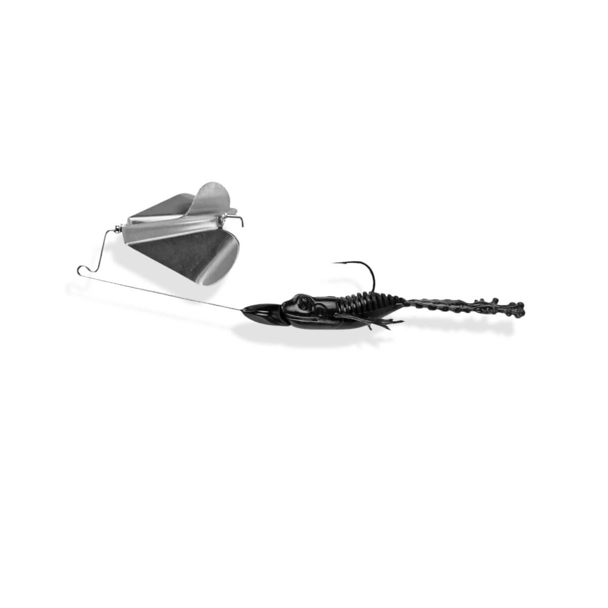 View of Top Waters FishLab Bio-Blade Buzzbait Black available at EZOKO Fishing